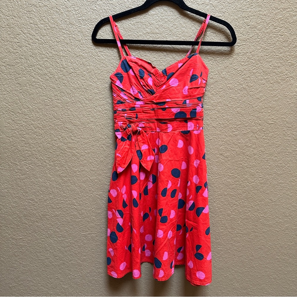 H&M Vibrant Red and Pink Dress